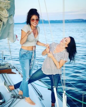 Marie Avgeropoulos Instagram - To the women that don’t take my $hit.... but also inspire the $hit outta me .... #thanks #women #friendship #mentors #teachers #thunderbay #canadiangirl #sailing #lakesuperior #greatlakes