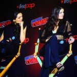 Marie Avgeropoulos Instagram - #WonderWomanBloodlines press day at #NYCC was a blessing and a blast. PINCH me! #Silverswan ’s voice is yours truly, and has some epic battles with Wonder Woman for all you comic book fans out there! Check it out , its available on Blu Ray and iTunes now ! Thanks to all who was involved in this incredible story. @rosariodawson @WickedpissaJD @ConstanceZimmer @amoore9 @IAmCreeSummer @NiaVardalos @mozhanistan @akaWorf @kimberlydbrooks @courtenaytaylor @_samliu_ @jusdog @MairghreadScott @JTuckerAnimator #NYCC #NYCC2019 #NYCC19 #NewYorkComicCon #MarieAvgeropoulos #Interviews #WonderWoman #WonderWomanBloodlines @WBHomeEnt #movies #DCUNIVERSE #silverswan