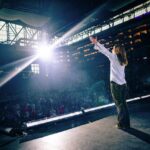Marie Ulven Ringheim Instagram - detroit was amazing last night❣️ i’m beyond grateful and happy to be on the eras tour. playing ford field again tonight!!🥹😭