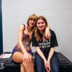 Marie Ulven Ringheim Instagram - not the 30 seconds after show pic😫 i adore taylor’s music and being a part of this iconic tour is a life highlight❣️thank you so much