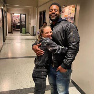 Marina Squerciati Instagram - Grab a buddy and watch an all new #ChicagoPD tonight! We baaaaack! @laroycehawkins @spiridakos @nbconechicago #hugs #cuddles #feels