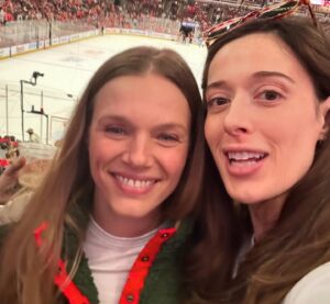 Marina Squerciati Instagram - Go Blackhawks! @nhlblackhawks! 🏒#BestDayEver #OneChicago #crossover #friends