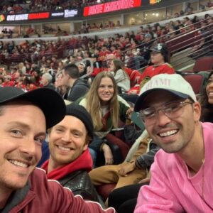 Marina Squerciati Instagram - Go Blackhawks! @nhlblackhawks! 🏒#BestDayEver #OneChicago #crossover #friends