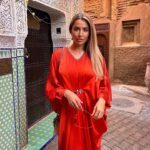 Marine El Himer Instagram - Jemaa el fna time 🧡🇲🇦 Outfit by @maryam.online.couture ✨-40% with MARINE40 https://www.maryamonline.com