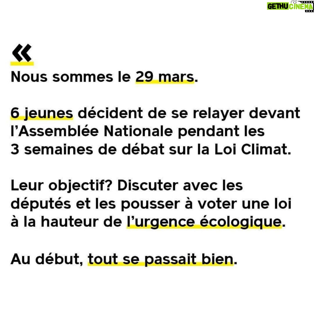 Marion Cotillard Instagram - Chère communauté, je vous invite à vous renseigner sur ce que ces jeunes gens font, à les soutenir si le cœur vous en dit et bien sûr à prendre part à l’action. @graine_de_possible @viel.hugo @pasquet.julie @stacy_algrain @mathis_fids @lougarcia01 et Agathe VOUS ÊTES TOUT SIMPLEMENT GÉNIAUX! Et je pèse mes mots! MERCI MERCI MERCI! Et merci à @raphaelglucksmann pour cette « mise en histoire » ✊🏼 #repost @raphaelglucksmann ・・・ 6 jeunes ont montré comment avec un peu d’imagination et des convictions, on peut renverser des montagnes (un Préfet de police ici, en l’occurrence!) et faire avancer ses idées. Voici leur histoire. @graine_de_possible @stacy_algrain @viel.hugo @lougarcia01 📸 @_nicolasdubois