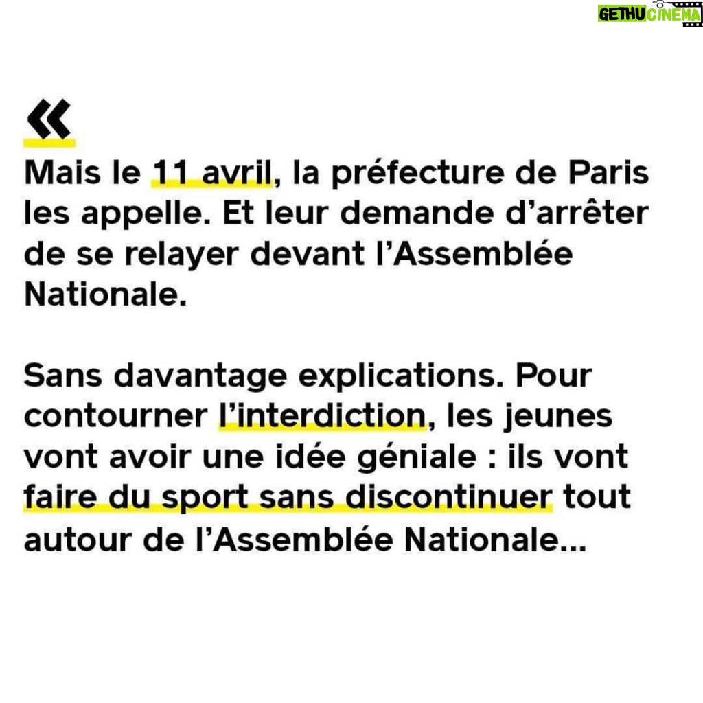 Marion Cotillard Instagram - Chère communauté, je vous invite à vous renseigner sur ce que ces jeunes gens font, à les soutenir si le cœur vous en dit et bien sûr à prendre part à l’action. @graine_de_possible @viel.hugo @pasquet.julie @stacy_algrain @mathis_fids @lougarcia01 et Agathe VOUS ÊTES TOUT SIMPLEMENT GÉNIAUX! Et je pèse mes mots! MERCI MERCI MERCI! Et merci à @raphaelglucksmann pour cette « mise en histoire » ✊🏼 #repost @raphaelglucksmann ・・・ 6 jeunes ont montré comment avec un peu d’imagination et des convictions, on peut renverser des montagnes (un Préfet de police ici, en l’occurrence!) et faire avancer ses idées. Voici leur histoire. @graine_de_possible @stacy_algrain @viel.hugo @lougarcia01 📸 @_nicolasdubois