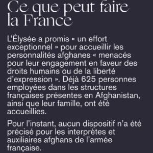 Marion Cotillard Instagram - #Repost @onpensequoi
・・・
Des dizaines de talibans ont pris le palais présidentiel de Kaboul ce dimanche, après une offensive fulgurante. Dans la capitale, des files immenses se sont formées devant les banques où les habitant·es tentaient de retirer leur argent, tandis que des embouteillages massifs sont apparus alors que des voitures remplies cherchaient à quitter la ville.

#afghanistan #kabul #kaboul