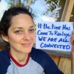 Marion Cotillard Instagram - Dear all I am very happy to support #TheTimeHasCome adventure launched by my dear friend and french activist Nicolas Hulot and his @fondationnh The idea is that you make this adventure yours by completing the sentence “The time has come...” You can post a drawing, a picture, a picture of yourself with a sentence you’ve created or a sentence taken from the 100 principles written by Nicolas Hulot...(link in my Bio, the website has an English version) anything you want! You can be creative! Tag #TheTimeHasCome and I will repost here the Ideas/creations that I love. ♥️