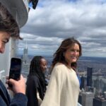 Mariska Hargitay Instagram - And New York ❤️'s our Captain! @therealmariskahargitay & her family light the @empirestatebldg in honor of 25 years of #SVU & the Joyful Heart Foundation (@thejhf). NYC, look up to the skies TONIGHT to spot the teal and green lights!