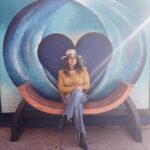Mariska Hargitay Instagram - #NashvilleMoment #CountryGirl #♥️ #NashvilleGotAWholeLotOfHeart #MissYall 💙 #HeartArt #IHeartNashville. #RayOfLight 3rd Ave