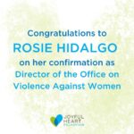 Mariska Hargitay Instagram - The Joyful Heart Foundation applauds Rosie Hidalgo on her confirmation as the Director of the US DOJ Office on Violence Against Women. We know how vital #VAWA is to survivors and we are thrilled that Ms. Hidalgo will be leading this critical office. THIS is what survivor-centered progress looks like.