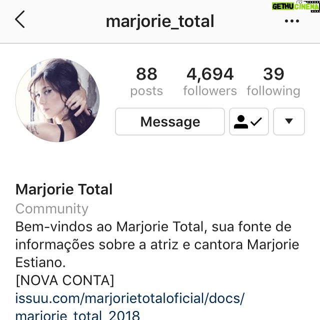 Marjorie Estiano Instagram - Para os interessados, essa é a nova conta do antigo @marjorietotal. Aqui tem muito conteúdo sobre os trabalhos! Sempre com muito carinho e respeito @michele_lemmos ❤️ @marjorie_total Obrigada!🌷