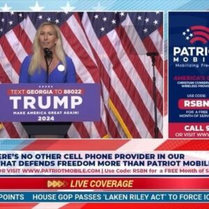 Marjorie Taylor Greene Instagram - Joe Biden’s open border policies killed Laken Riley. At the State of the Union, he couldn’t even say her name right.

President Trump will end this garbage now!

SECURE THE BORDER!!! #MAGA 🇺🇸