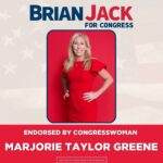 Marjorie Taylor Greene Instagram – All MAGA Patriots in Georgia’s 3rd district must get out and vote for Brian Jack! He’s been a loyal servant to the America First movement and has been by President Trump’s side for the last 8 years. 

I need fighters by my side in Congress to help defeat the democrats and stop them from destroying our country. 

Get out and vote! Bring any like-minded conservative friends and families to the polls! This election is too important to sit out. We have a country to save!
