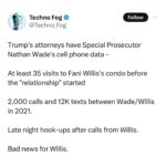 Marjorie Taylor Greene Instagram - WOW! It appears Fani Willis committed perjury. The political persecution of President Trump in Fulton County must end. Fani Willis must be criminally charged. And when will the state of Georgia do something about it!?