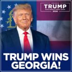 Marjorie Taylor Greene Instagram - President Trump just won my home state of Georgia! 🍑 Congratulations, President Trump! We can’t wait to defeat Crooked Joe Biden and send you back to the White House in November!! #MAGA