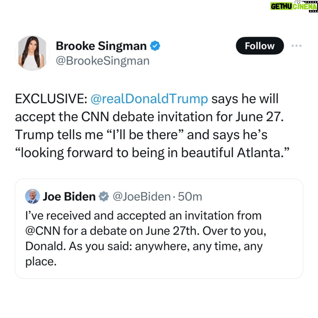 Marjorie Taylor Greene Instagram - “To ensure candidates may maximize the time allotted in the debate, no audience will be present.” Controlled, so that an audience can’t be heard agreeing and supporting Trump and the moderators can attack Trump as much as possible while babying Butterbeans for Brains Biden.