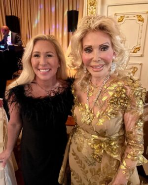 Marjorie Taylor Greene Instagram - It was a magical evening with my daughter Lauren at Mar-a-Lago for the Trumpettes big annual event! Thank you Tony Holt Kramer and all the Trumpettes for your amazing support of our GREAT President!! And thank you Sergio Gor and Winning Team Publishing for huge success with my book MTG!! We had a wonderful time with so many great patriots and friends! Let’s Make America Great Again in 2024 and elect Donald J. Trump!! 🇺🇸🇺🇸🇺🇸
