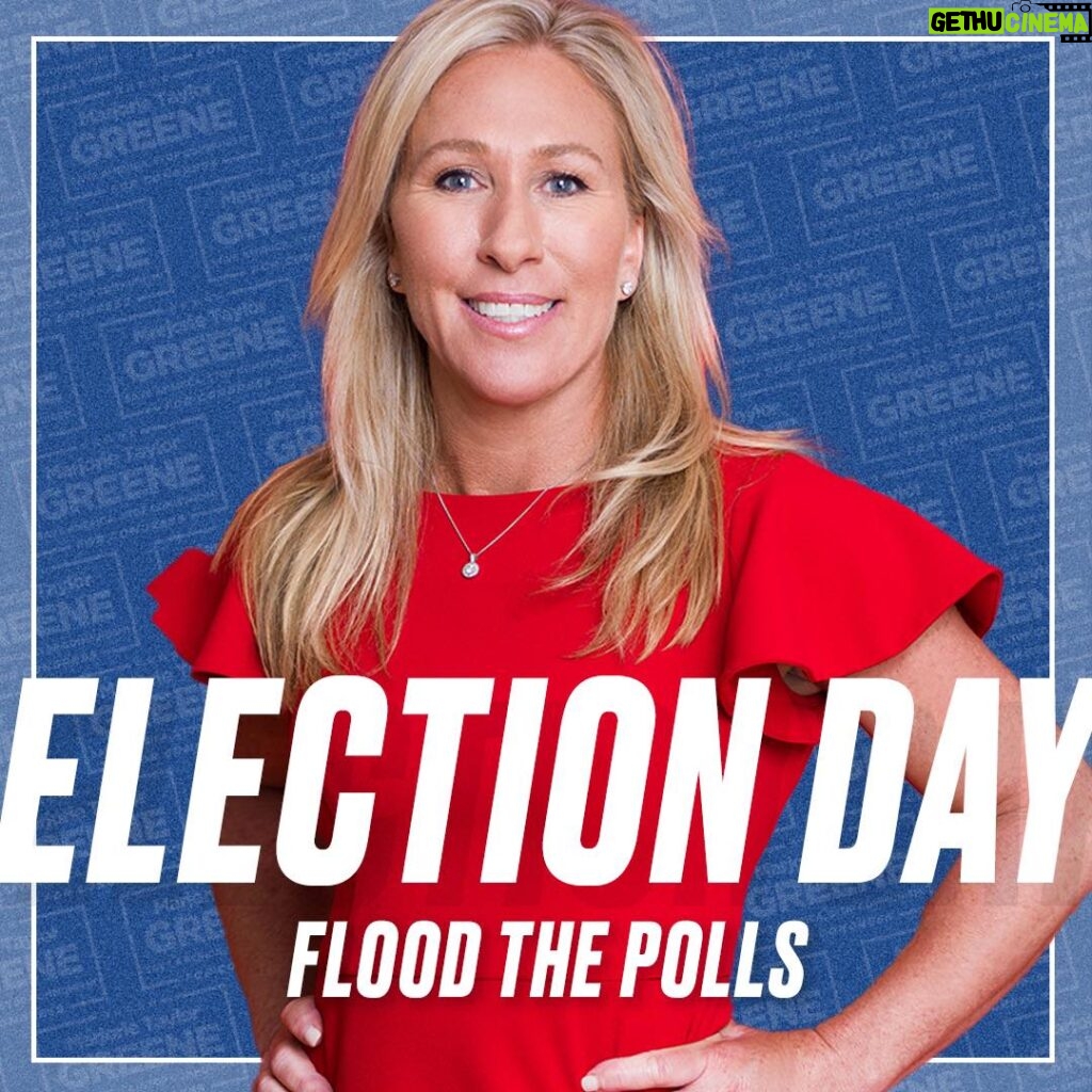 Marjorie Taylor Greene Instagram - POLLS ARE OPEN! 🗳️ Today is Primary Election Day. #FloodThePolls and VOTE for Marjorie Taylor Greene!!