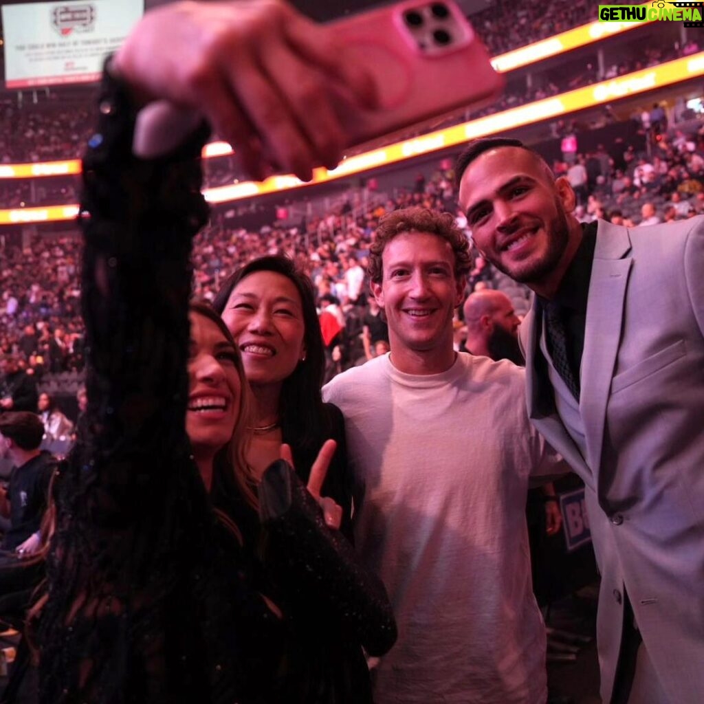 Mark Zuckerberg Instagram - What an epic night. Congrats @blessedmma @zhangweilimma @alexpoatanpereira @nobickal1 @funkmastermma on the great wins! Great to see so many legends and friends out there. Thanks @danawhite and @ufc for hosting us.