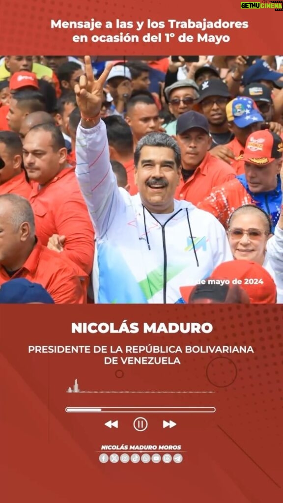 Marlene De Andrade Instagram - Pdte. @NicolasMaduro : Gracias hermanos trabajadores y hermanas trabajadoras. Tremenda demostración de la fuerza obrera. @florescilia #BidenLevantaLasSancionesYa #BidenLiftsSanctionsNow #nicolasmadurom #venezuela