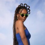 Marsai Martin Instagram - Y’all ready for festival season? Grab some spring styles from my latest @glassesusa drop add a lil something to your fits! Use code MARSAI20 for 20% off. #glassesusa #foureyes
