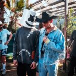 Marshmello Instagram - Second slide is my favorite 1. Me feelin myself at my first @stagecoach 2. Debuted new song with @kanebrown while he was on FT 3. Me and @diplo after we shut down his tent 4. Me and Thomas Wesley plotting before the set 5. Just a handsome cowboy 6. A happier mashup I made on my way to the festival 7. My final bow