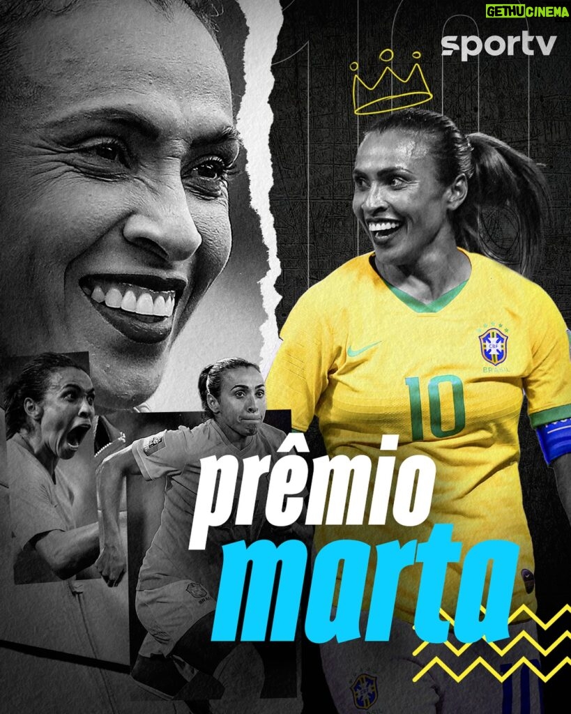 Marta Instagram - Só sendo a nossa rainha Marta para ganhar um prêmio com seu nome. Você é gigante 🇧🇷🔥🤩 #Marta #FutebolFeminino #Brasil #PremioMarta