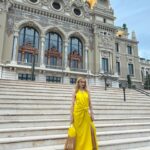 Marta Hazas Instagram - Fui corporativa a Mónaco 🍋 @mediolimonproducciones . Dress @silviatcherassi 💛 #Formulae #Monaco