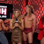 Mary Louis Kanellis-Bennett Instagram - Will @realcolekarter, @griffgarrison & @mariakanellis ever give back Serpentico’s mask?! #HonorClub #ROH WatchROH.com