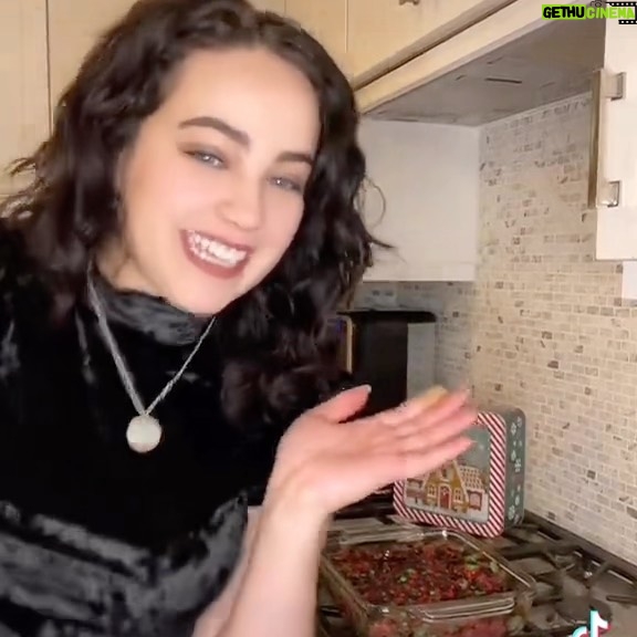 Mary Mouser Instagram - #TandemAmbassador - bringing you along as I make some mega-chocolate-super-holiday-brownies! Though I didn’t have much of a plan or a ton of time going into this adventure, I think they came out super cute 🥰 And thanks to my Tandem insulin pump’s Control-IQ technology, it was easy to stay in the moment and focus my energy on making these treats! Now I’m off to sneakily save some of them for myself - and don’t worry, I’ll be blousing 🙃