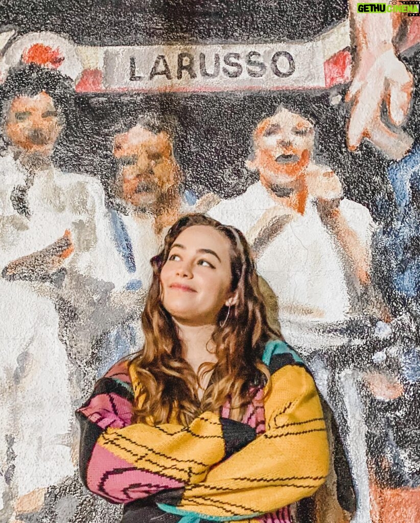 Mary Mouser Instagram - 👊✨LaRusso for life✨👊 Last night we stopped by the Karate Kid mural in the Valley. As you can see, I did my best to support the fam (literally and emotionally) 😂💪