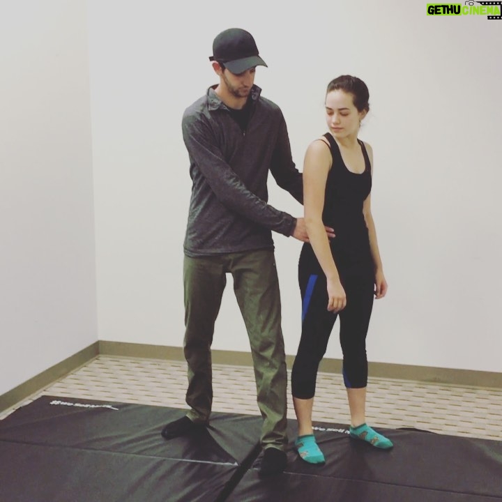 Mary Mouser Instagram - This was my first time doing my own stunt! So I thought I’d show you that practice makes perfect! Swipe to check it out!! 2nd clip - The first time @hkstunts pulled me aside to teach me two variations of the stunt, and this is the one that was picked from those two! 3rd clip - After training the stunt a few more times with @noah8bit, we felt ready to tackle the day-of work that was coming up! 4th clip - Me and @xolo_mariduena on the day of shooting this scene! This was what’s called a ‘blocking rehearsal’, so they wanted us to walk through all of the physical steps slowly to get an idea of where was best to set up the cameras. It was also mine and Xolo’s first time trying the stunt out together! 1st clip - The final product after lots of training, it was so much fun! I loved this whole day, goofing off and filming all day with @xolo_mariduena was a blast! (And can you tell in the last clip that we were hilariously nervous to kiss for the first time? 😂) What was your favorite moment from this Golf N Stuff date sequence? #SenseiSam
