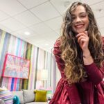 Mary Mouser Instagram - so this my favorite ‘green’ room ever - lots of pink, not much green, and the vibes were EXQUISITE! if you guys haven’t see them already, check out the clips from this super awesome experience on YT! (I was fan-girling the entire time) thanks so much @kellyclarksonshow for having me - will forever adore and happy-scream about this day. (ps. not me JUST NOW remembering I never showed you guys these pics from the KCS green room before the show 🙃) pps. @laurdiy - I didn’t get to keep these jeans so I’d love to get another tutorial from you on making them some day... now just to figure out how to pull the look off 😂 ppps. in case you were wondering: no, I didn’t actually steal the golden 🍌, but I did look up where to get my own. I’m banana-obsessed, iykyk.