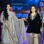 Masuma Rahman Nabila Instagram - Walking on the AWE Summit Fashion Runway for the wonderful designer @saimoonamin! Wearing her beautiful design @saimoonamin_couture..