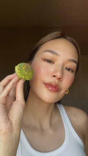Matira Tantiprasut Instagram - broccoli freckles make up 🥦✨🫶🏾