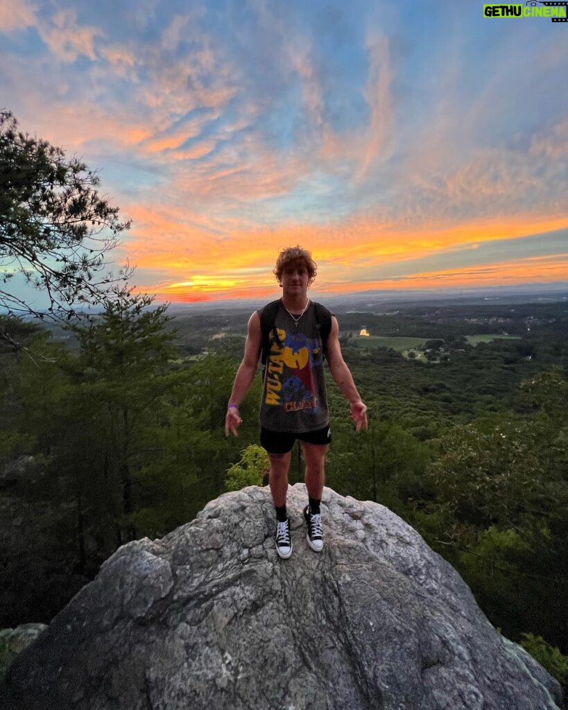 MattyB Instagram - on a floating rock