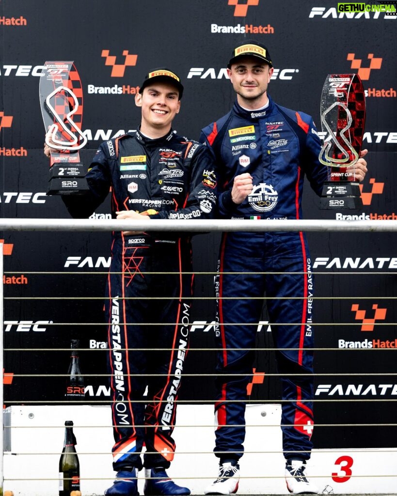 Max Verstappen Instagram - Thumbs up 👍 for Verstappen.com Racing 👏 Well done @v__thierry 🙌 P2 at Brands Hatch 💪 #GTWorldChEu