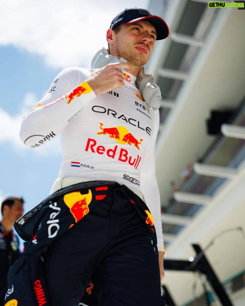 Max Verstappen Instagram - Very happy that we extracted the most out of today with a sprint race win and pole for Sunday’s race 👊 @redbullracing. Thanks to all the fans here in Miami 🌴