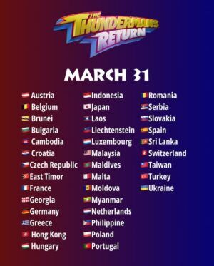 Maya Le Clark Instagram - Yayyyy #thethundermansreturn premieres in Europe, Africa, and Asia ⚡️this weekend⚡️!!! Who is watching???? 

If you don’t see your country it’s because it’s probably already streaming there! 💙💙💙

@nickelodeon @paramountplus