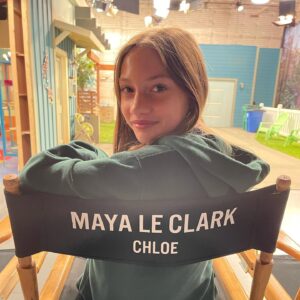 Maya Le Clark Instagram - Big jump into filming starts next week. In the mean time - loving this chair ⚡️💗. 

Big thank you to Kathy Bolde at @zuriagency for supporting Maya since she was born! And to her manager, Ryan Bundra, at #linkentertainment 

#thethundermansreturn #nickelodeon #chloethunderman #thundermanstv