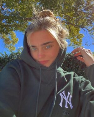 Meg Donnelly Instagram - messiest bun ♡o｡🍀🌿