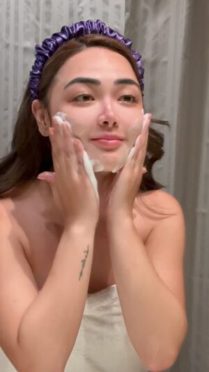 Meg Imperial Instagram - Seriously loving the vibe with Fairyskin’s Foaming Cleanser. It’s been part of my daily routine for a while, and it’s just right. No miracle promises, but my skin’s looking clearer and feeling softer. It’s the chill little self-care step I didn’t know I needed!

#fairyskin
#foamingcleanser 
#skincareroutine