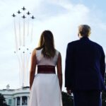 Melania Trump Instagram - Our American Dream is built on the principles of life, liberty, and the pursuit of happiness as expressed in the Declaration of Independence. Together, on this historic day, let’s salute the brave men & women who have fought to establish and preserve our freedom. 🇺🇸