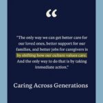 Melinda Gates Instagram – Caring for others makes us human❤️ 
On #nationalcaregiversday, I’m thinking about the need to build a better caregiving system that enables everyone to care for themselves and their loved ones on their own terms. Supporting caregivers will help us reach our full potential as a country.

@pivotal_ventures’ partner @caringacrossgen is building a nationwide movement to transform the way we care.