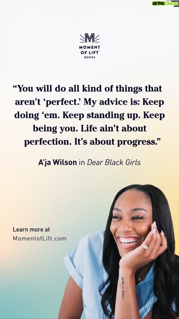 Melinda Gates Instagram - A’ja Wilson wants you to know: Even champions deal with imposter syndrome sometimes. In her new book, Dear Black Girls, A’ja writes so powerfully about the pressure Black women face to “be everything to everyone”—something she’s had to navigate numerous times herself. That’s why she’s passionate about reminding her readers, “You are enough…you are more than enough.”      A’ja, thank you for using your platform to elevate this topic. I love thinking about the impact your words will have on readers 💌