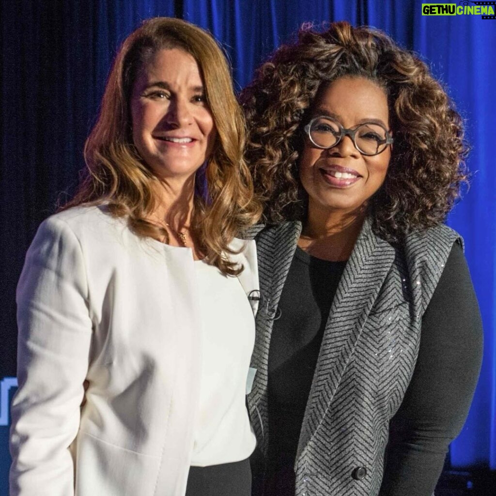 Melinda Gates Instagram - One of the many things I admire about @oprah is the way she’s inspired generations of women and girls to know their worth, pursue their dreams, and share their unique gifts with the world. Because of her, there are so many people who believe in themselves a little more fiercely—and we’re all better for it.   Happy 70th birthday, Oprah! I’m grateful to call you a friend ❤️