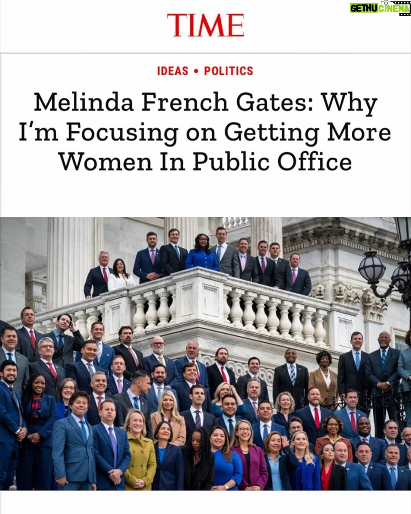 Melinda Gates Instagram - Having women at all levels of government will make government work better — and there’s a realistic path to getting there. In my latest op-ed, I reflect on what it’ll take to make our government truly representative of the people it serves. Read the op-ed at the link in my bio.