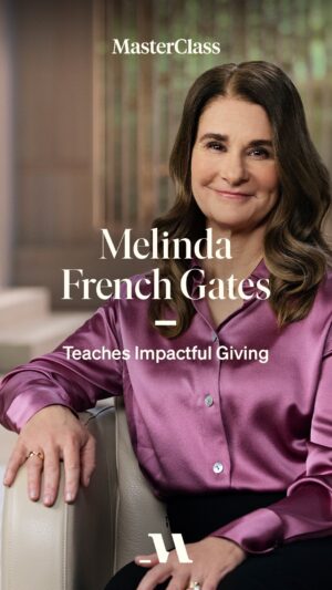 Melinda Gates Instagram - The most generous people in the world aren’t philanthropists writing big checks. Rather, it’s the everyday givers who use whatever resources they have—such as their time, talent, and voice—to serve others. Anyone can be a giver.

I was honored to teach this class on impactful giving with @MasterClass. I hope it inspires you to take the next—or first—step on your giving journey.

Learn more at the link in my bio.