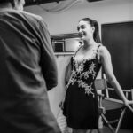 Melissa Barrera Instagram - Thank you @latenightseth for having me ❤️ @screammovies 📸 @lloydbishop catching me praying I do not trip and fall flat on my face when I come out #success